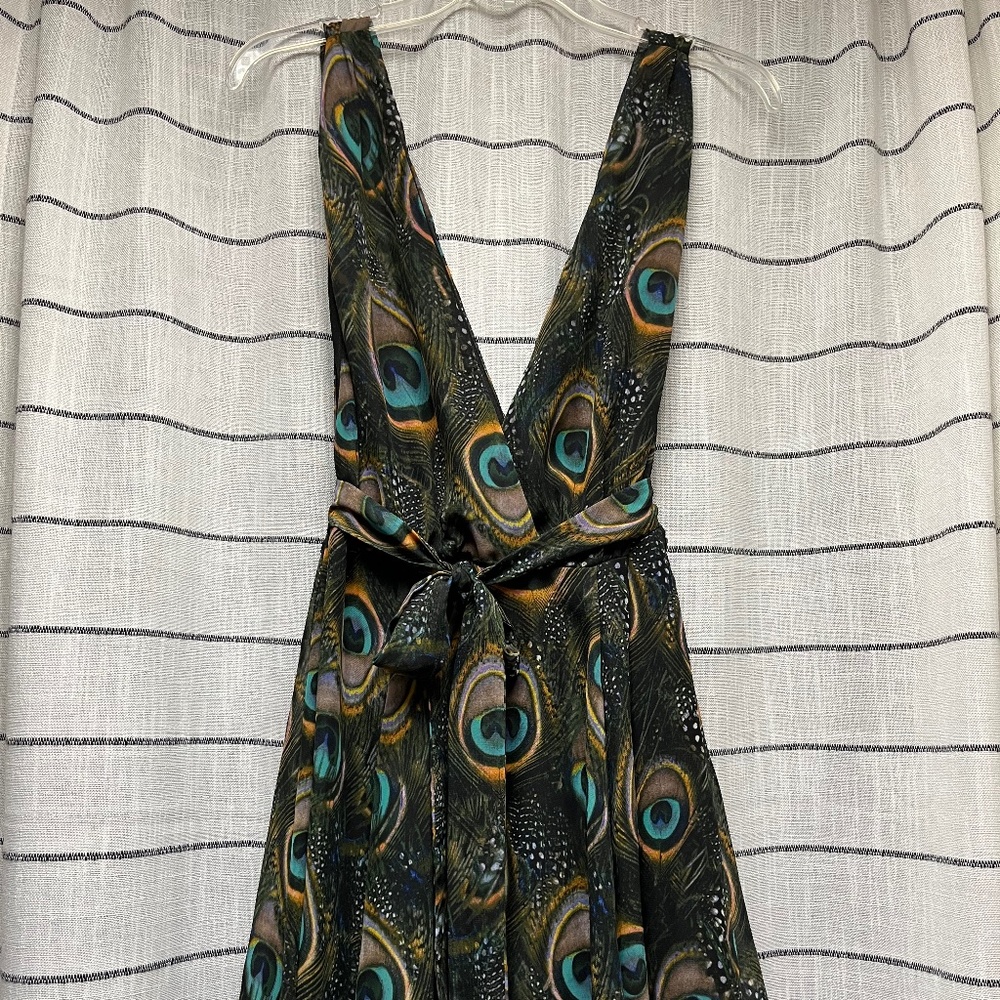 Show Me Your Mumu brand peacock print dress size M NWT